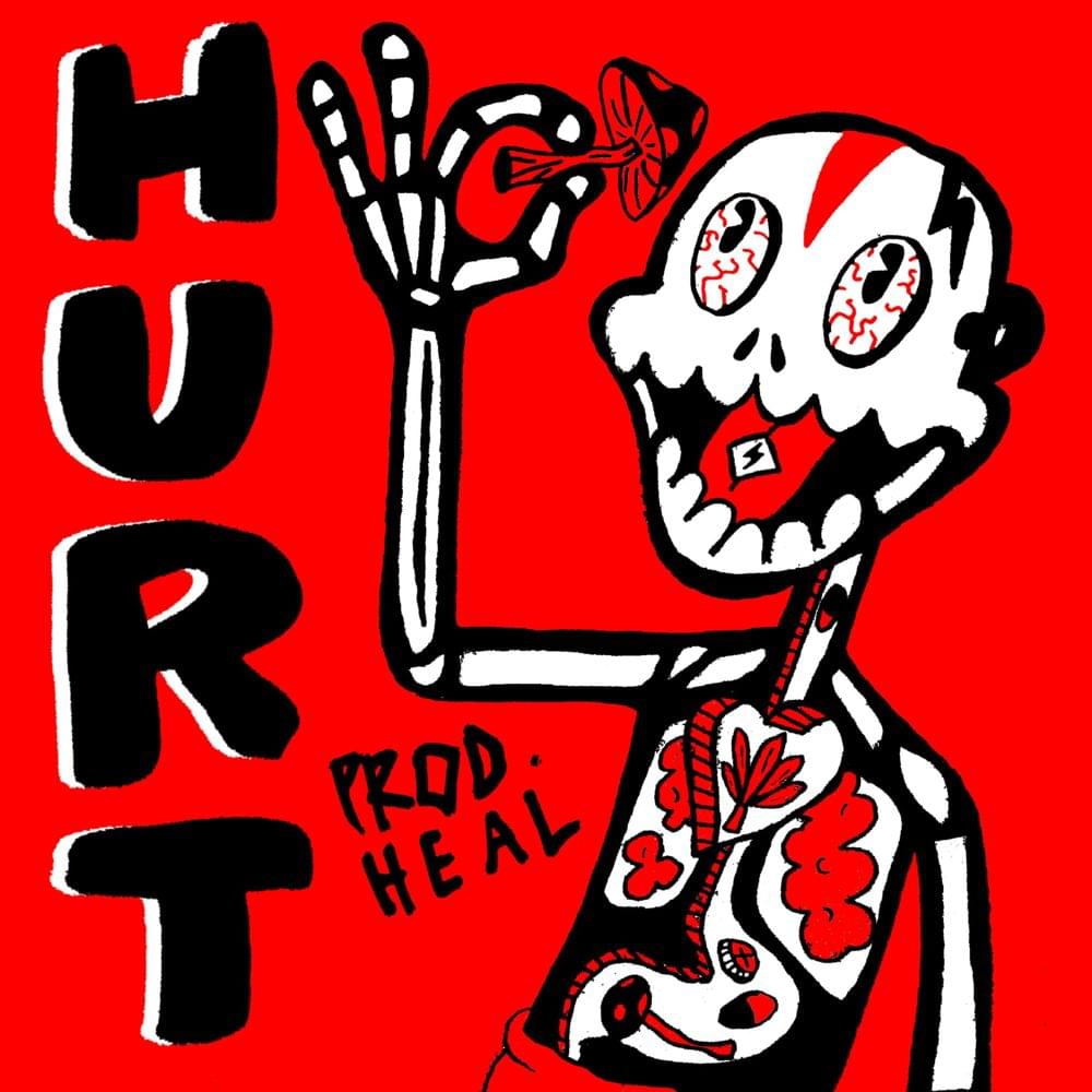 Album cover art for "HURT" by Lil Darkie