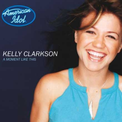 Album cover art for "A Moment Like This" by Kelly Clarkson