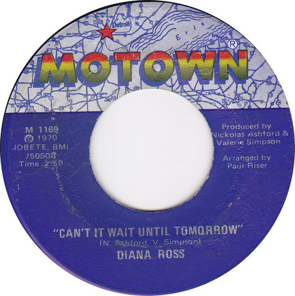 Album cover art for "Can’t It Wait Until Tomorrow" by Diana Ross