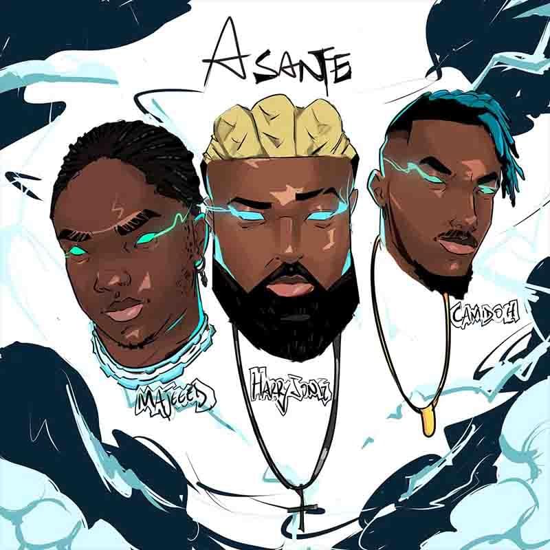 Album cover art for "Asante" by Harrysong & Camidoh & Majeeed