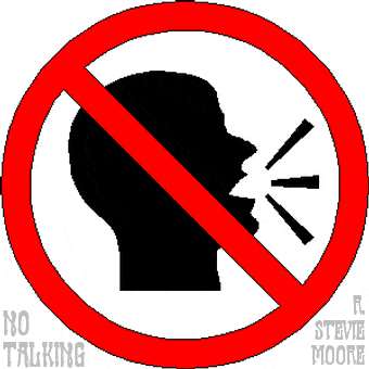 Album cover art for "No Talking" by R. Stevie Moore