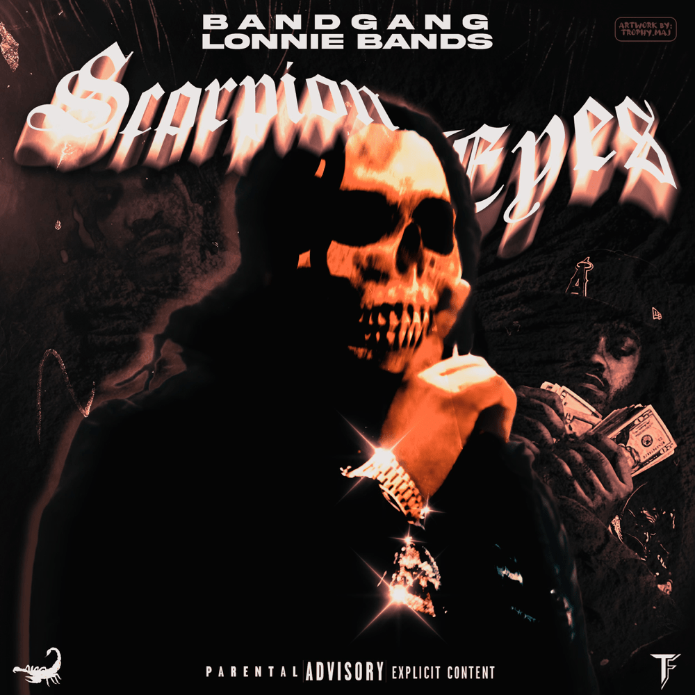 Album cover art for "Scorpion Eyes" by BandGang Lonnie Bands