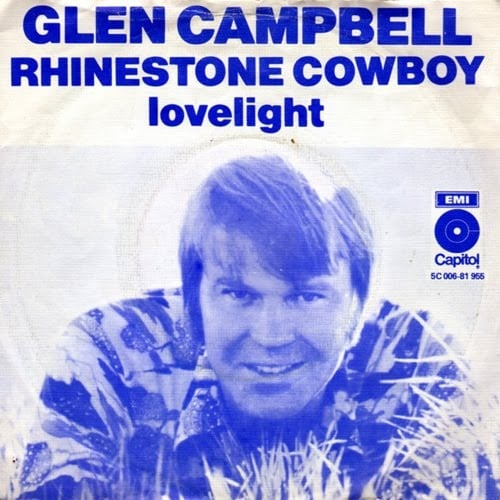 Album cover art for "Rhinestone Cowboy" by Glen Campbell