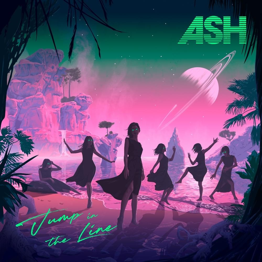 Album cover art for "Jump in the Line" by Ash