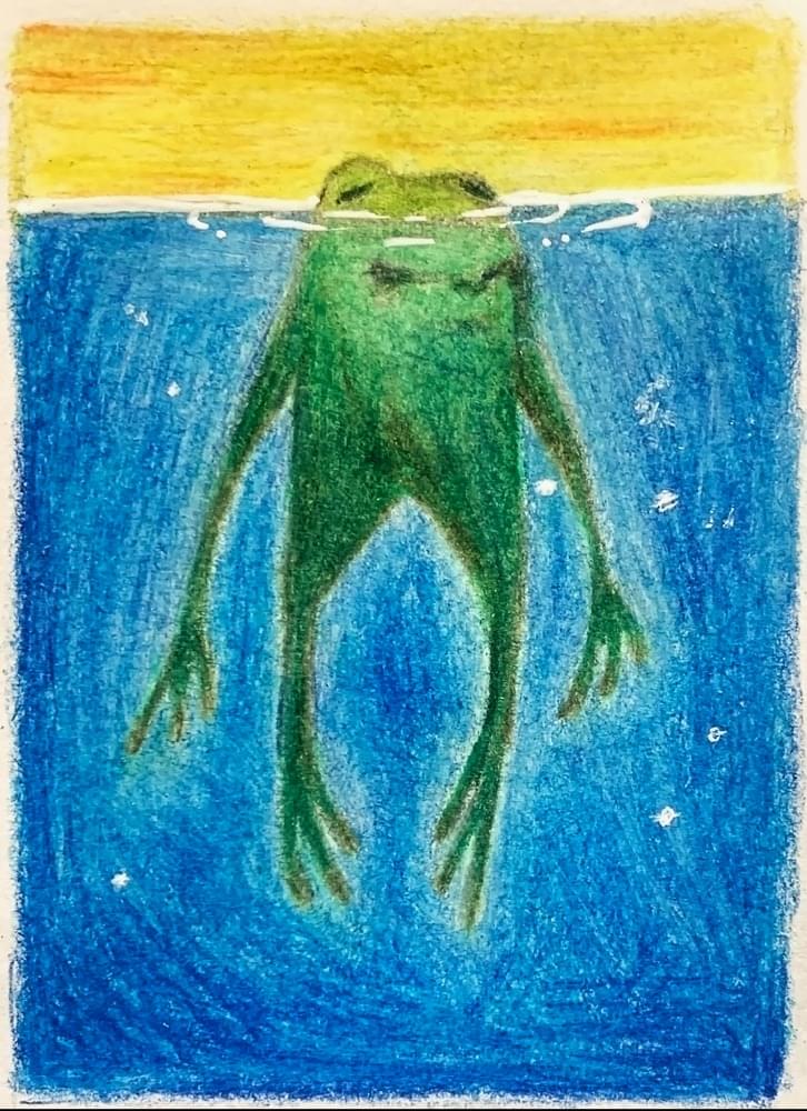 Album cover art for "frog" by Cavetown