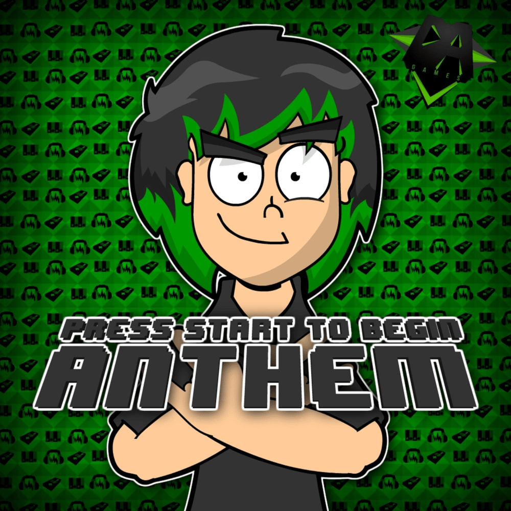 Album cover art for "Press Start to Begin Anthem" by DAGames