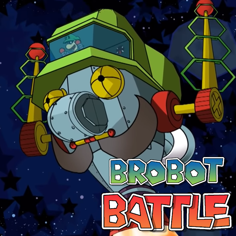 Album cover art for "Brobot Battle" by Man on the Internet & Juno Songs