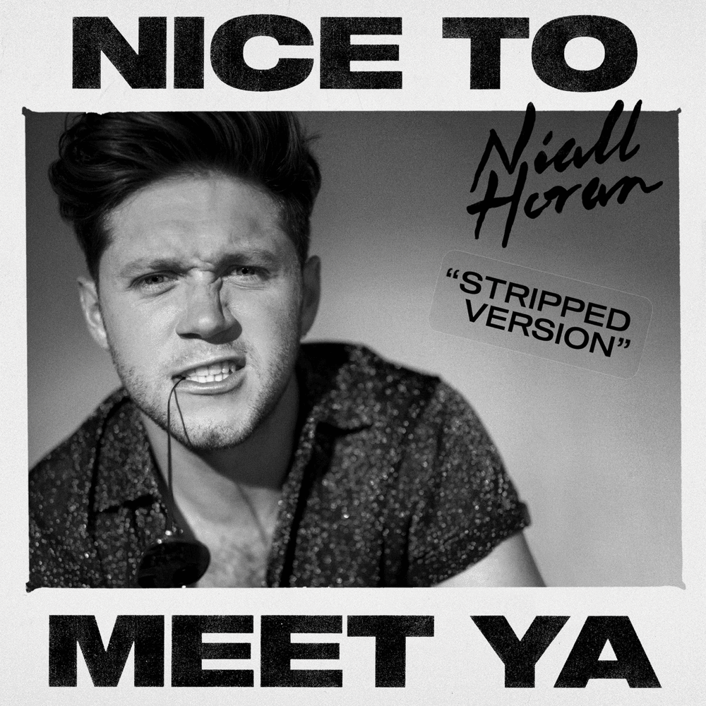 Album cover art for "Nice to Meet Ya (Stripped Version)" by Niall Horan