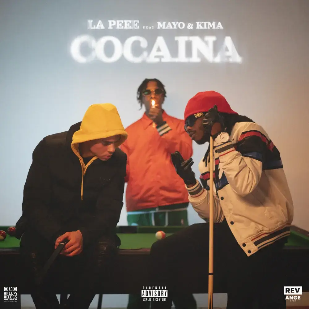 Album cover art for "Coca�na" by La Peee & Kima (FRA) & Mayo