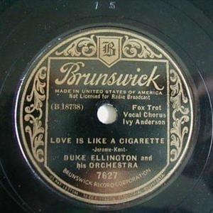 Album cover art for "Love Is Like a Cigarette" by Duke Ellington & Ivie Anderson