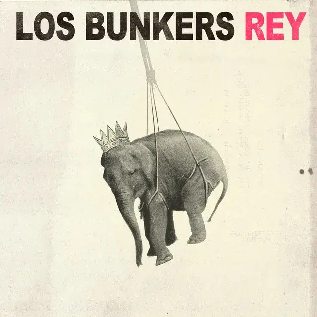 Album cover art for "Rey" by Los Bunkers
