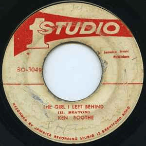 Album cover art for "The Girl I Left Behind" by Ken Boothe