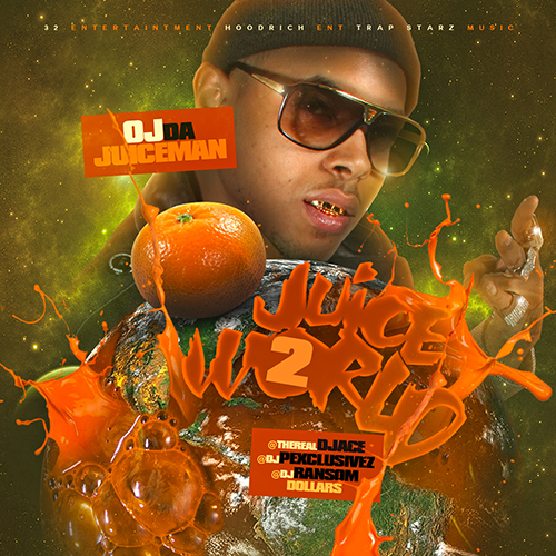 Album cover art for "Middle Finger" by DJ Spinz & OJ da Juiceman