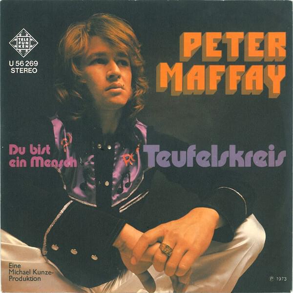 Album cover art for "Du bist ein Mensch" by Peter Maffay