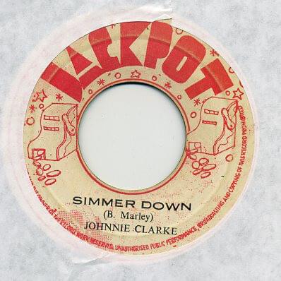 Album cover art for "Simmer Down" by Johnny Clarke