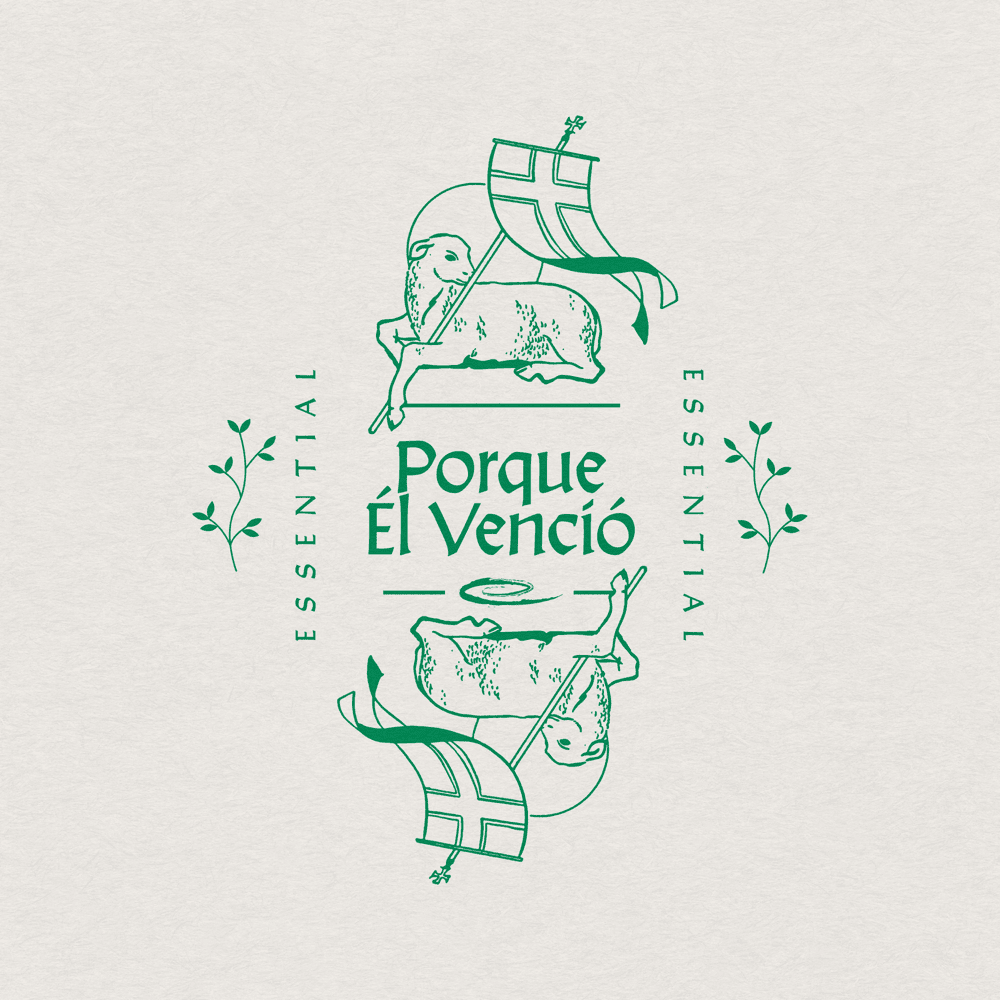 Album cover art for "Porque Él Venció" by Priscilla Salas