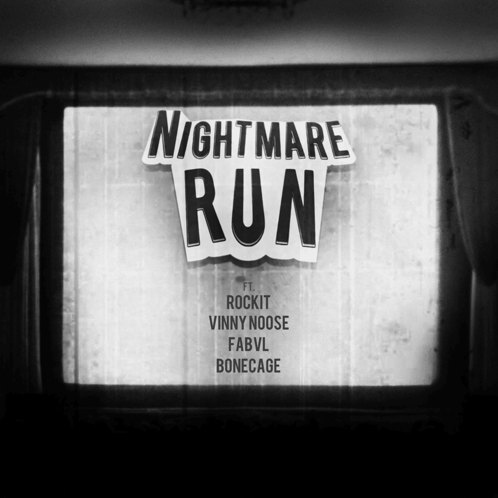 Album cover art for "Nightmare Run" by Rockit Music & Bonecage & FabvL