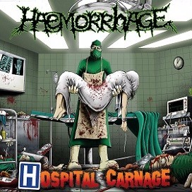Album cover art for "Open Heart Butchery" by Haemorrhage