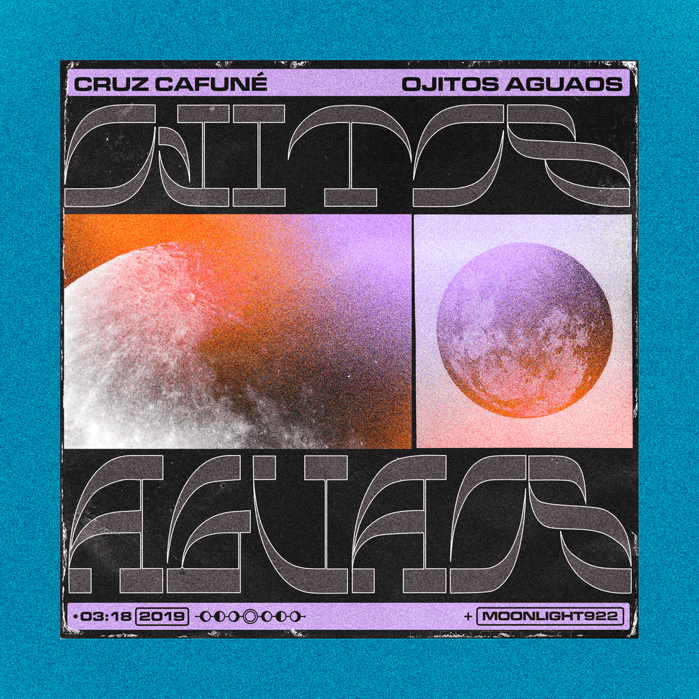 Album cover art for "Ojitos Aguaos" by Cruz Cafuné