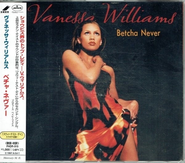 Album cover art for "Betcha Never" by Vanessa Williams