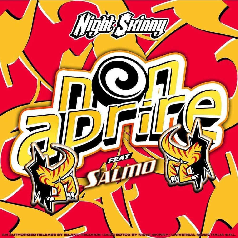 Album cover art for "Non Aprire" by Night Skinny & Salmo