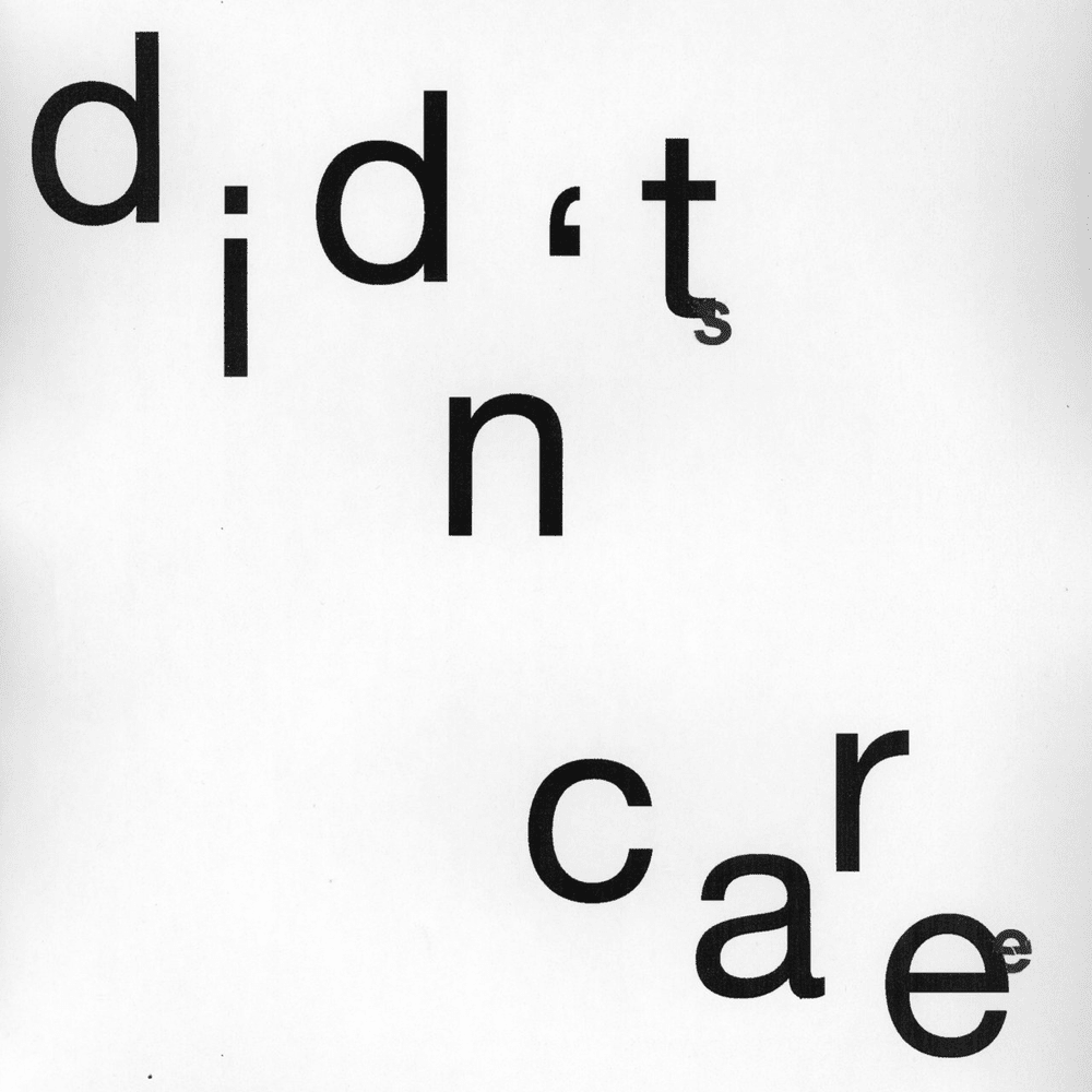 Album cover art for "Didn’t Care" by Sylvan Esso