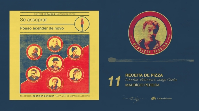 Album cover art for "Receita de Pizza" by Maurício Pereira