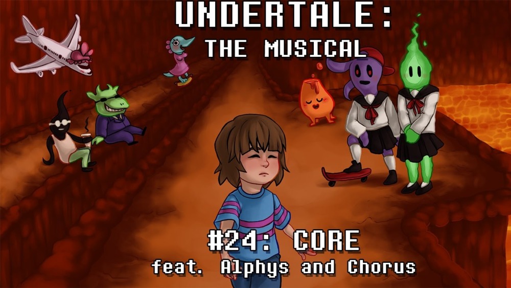 Album cover art for "CORE" by Man on the Internet & Undertale the Musical Chorus & Brenna H.