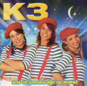 Album cover art for "Zou Er Iemand Zijn Op Mars?" by K3