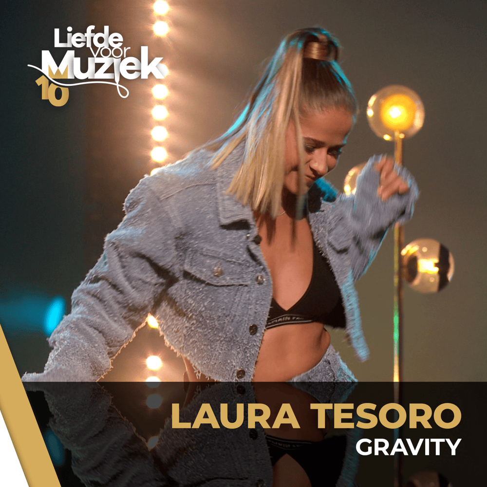 Album cover art for "Gravity (uit liefde voor muziek)" by Laura Tesoro