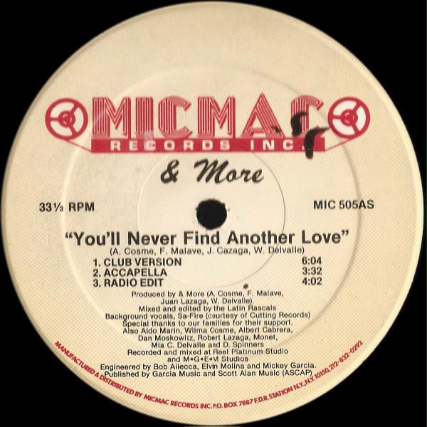 Album cover art for "You’ll Never Find Another Love" by & More (Freestyle)