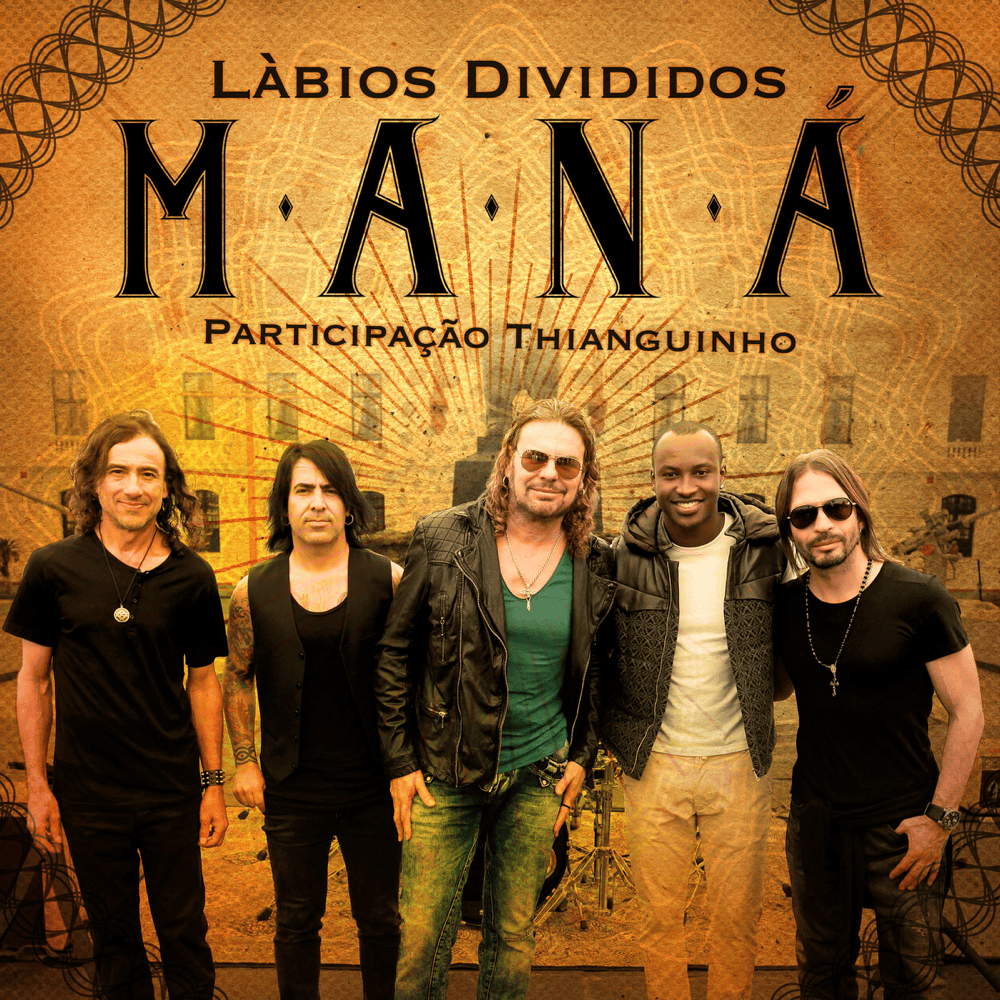 Album cover art for "Lábios Divididos" by Maná & Thiaguinho