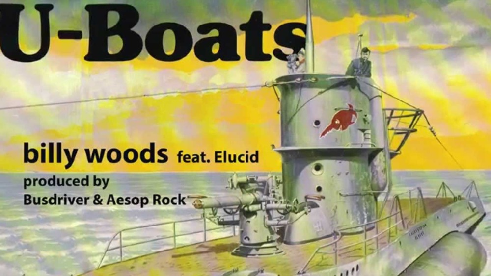 Album cover art for "U-Boats" by billy woods & E L U C I D