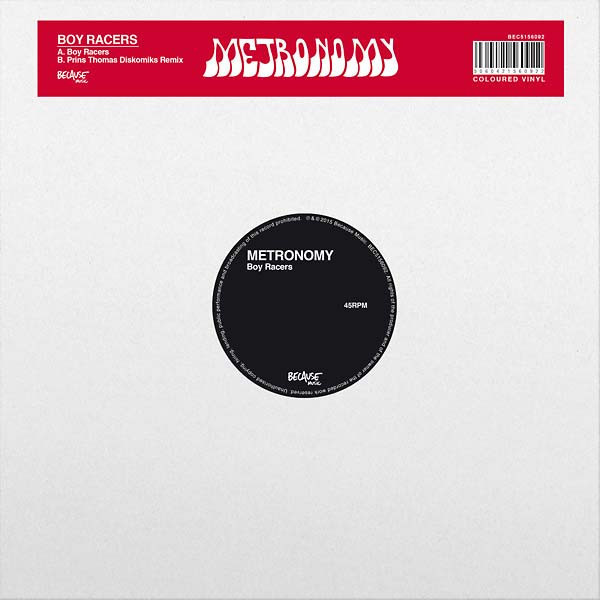 Album cover art for "Boy Racers" by Metronomy