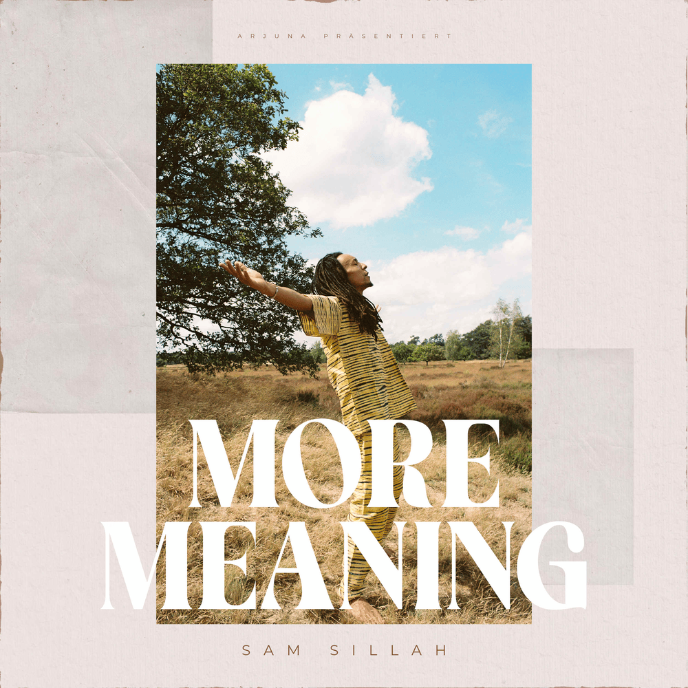 Album cover art for "MORE MEANING" by Sam Sillah