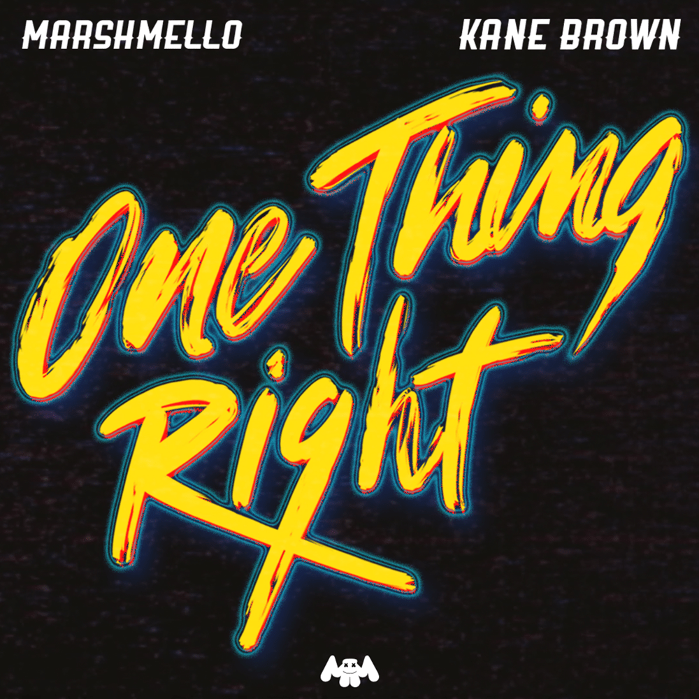 Album cover art for "One Thing Right" by Marshmello