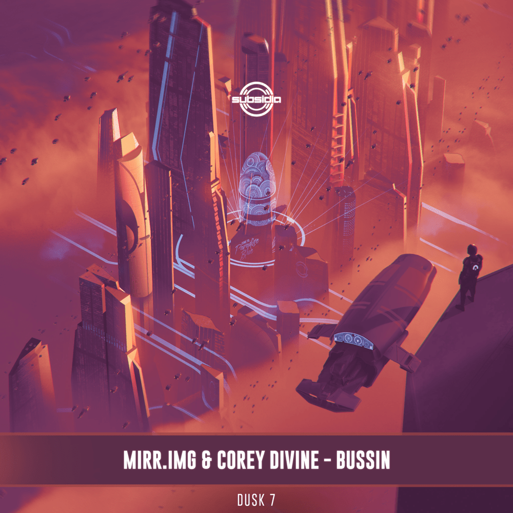 Album cover art for "Bussin" by MIRR.IMG & Corey Divine