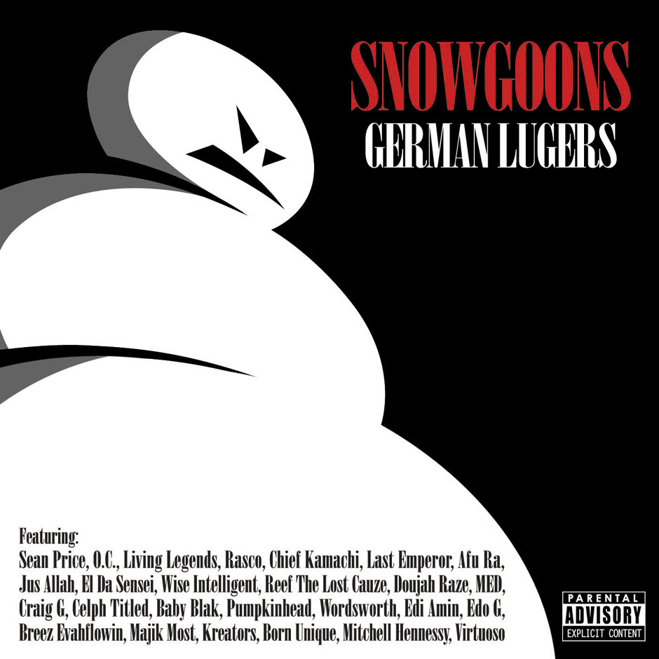 Album cover art for "Never" by Snowgoons & Reef the Lost Cauze