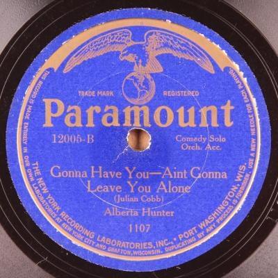Album cover art for "Gonna Have You, Ain’t Gonna Leave You Alone" by Alberta Hunter