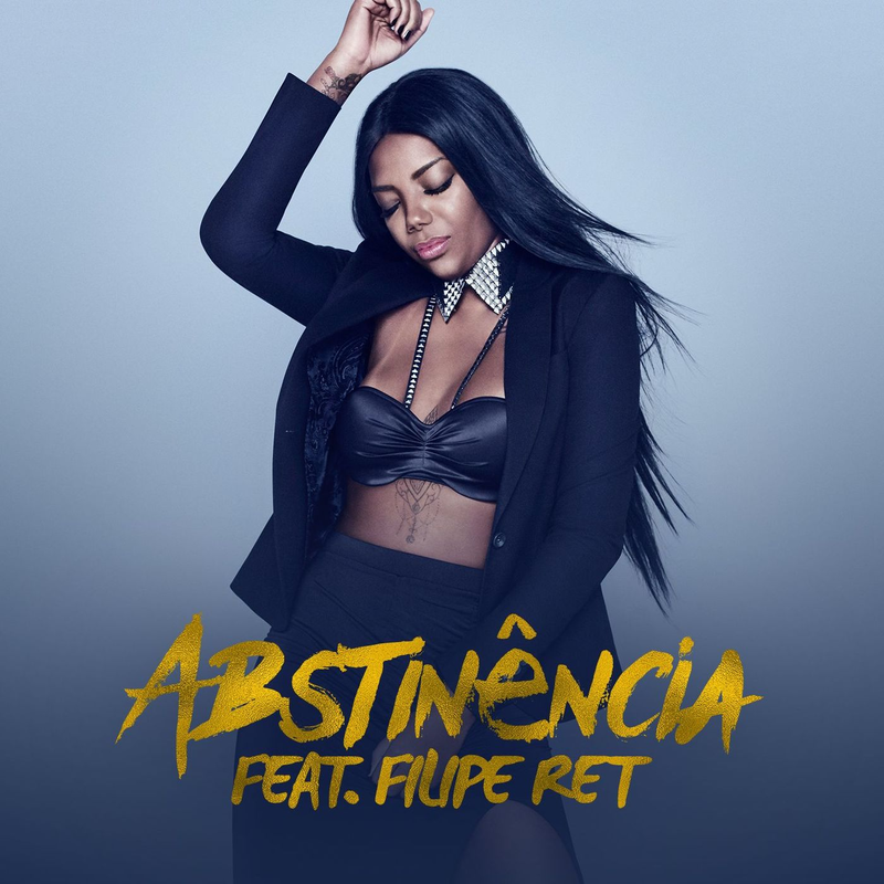 Album cover art for "Abstinência" by LUDMILLA & Filipe Ret