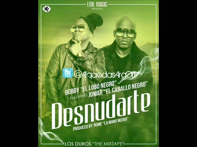 Album cover art for "Desnudarte" by Bobby “El Lobo Negro” & Jomar