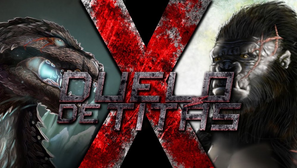 Album cover art for "King Kong VS. Godzilla" by 7 Minutoz