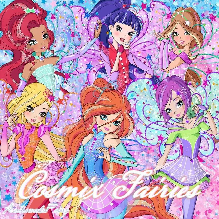 Album cover art for "Cosmix Winx" by Winx Club & Alessia Orlando & Elisa Aramonte & Elena Borroni