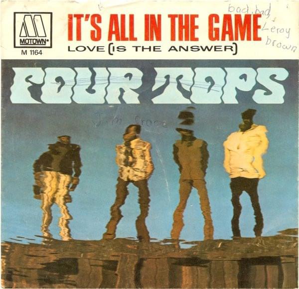 Album cover art for "It’s All in the Game" by The Four Tops