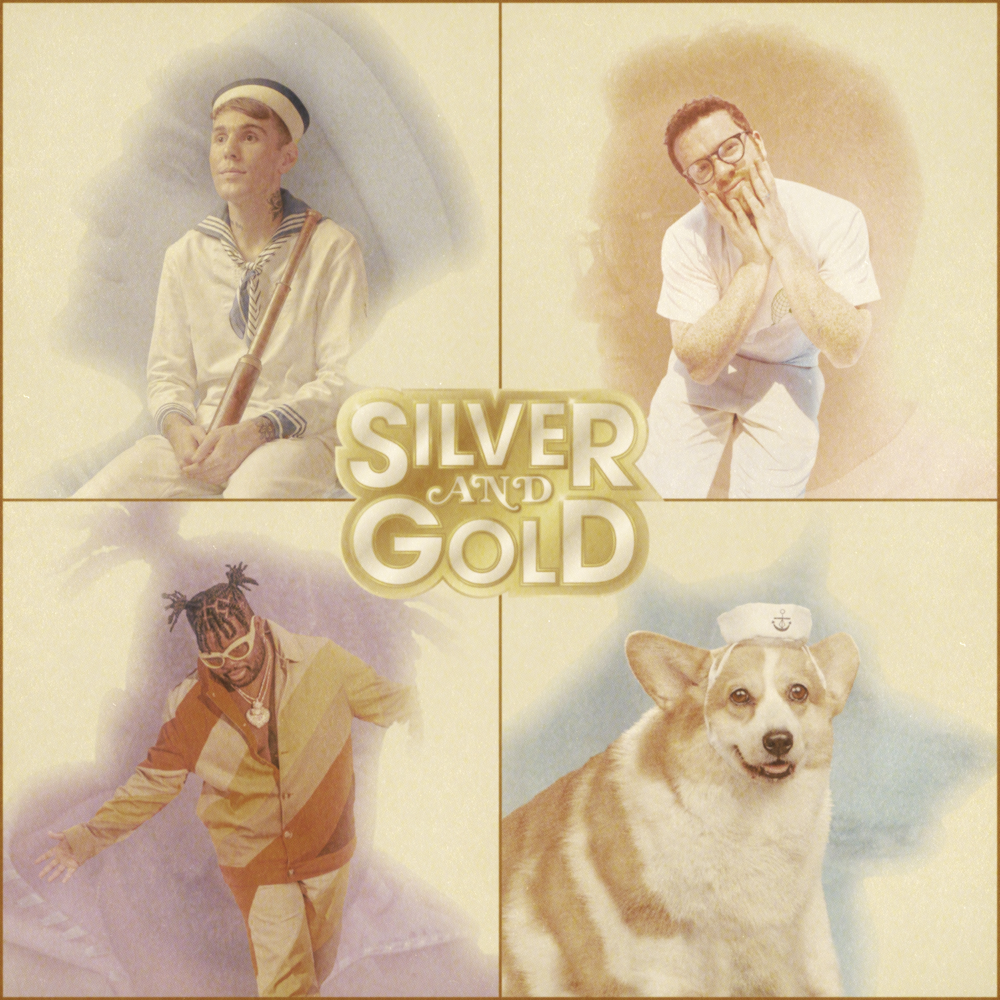Album cover art for "Silver and Gold" by Yung Bae & Sam Fischer & Pink Sweat$