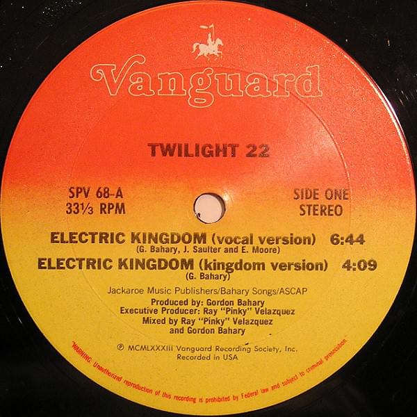 Album cover art for "Electric Kingdom" by Twilight 22