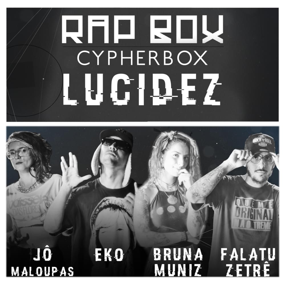 Album cover art for "Lucidez" by Rap Box & Eko Urso Branco & Jô Maloupas & Falatuzetrê & Bruna Muniz