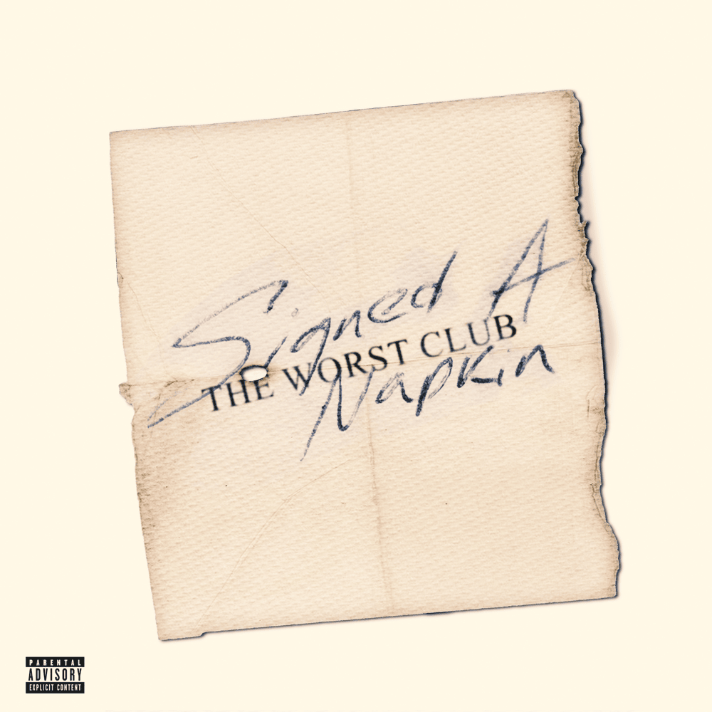 Album cover art for "Signed A Napkin" by Veeze