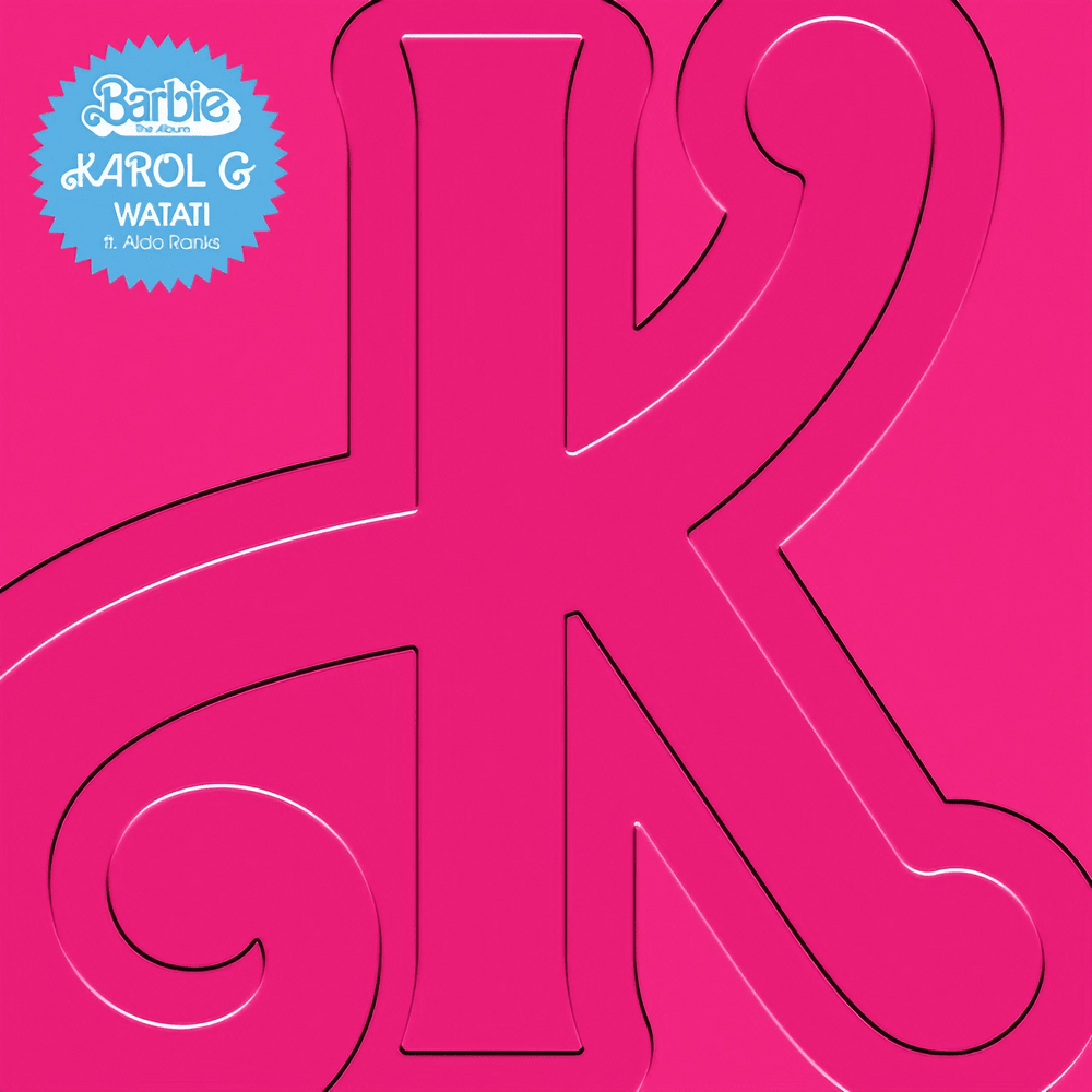 Album cover art for "WATATI" by KAROL G & Aldo Ranks