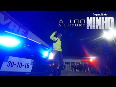 Album cover art for "� 100 � lheure" by Ninho